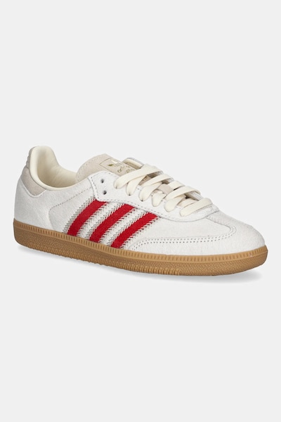 adidas Originals leather sneakers Samba OG W beige color JS3935