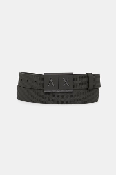 Ремінь чоловічий шкіряний Armani Exchange колір зелений
