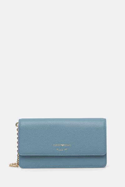 Шкіряна сумка Emporio Armani колір чорний