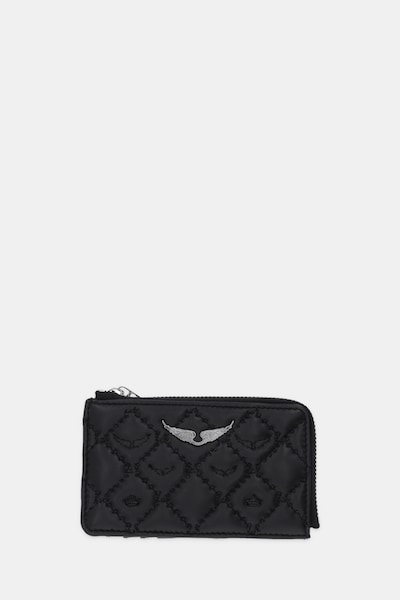 ZADIG&VOLTAIRE bőr kártya tok fekete, LWSG03680