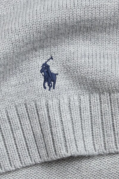 Шерстяной шарф Polo Ralph Lauren цвет серый