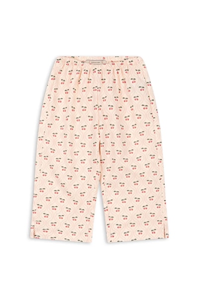Konges Sløjd gyerek pamut nadrág CIANNA PANTS GOTS bézs, mintás, KS103756