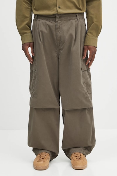 Хлопковые брюки Carhartt WIP Cole Cargo цвет зелёный со шнуровкой I035565.2ZZGD