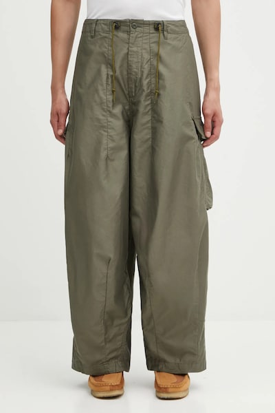 Брюки Needles H.D. Pant - BDU цвет зелёный со шнуровкой RW239