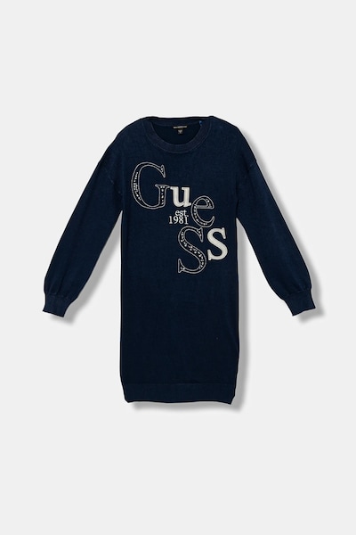 Guess gyerek ruha sötétkék, midi, egyenes, J5BK20 Z2NQ2