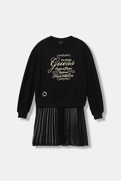 Guess gyerek ruha fekete, mini, harang alakú, J5BK31 KAUH0