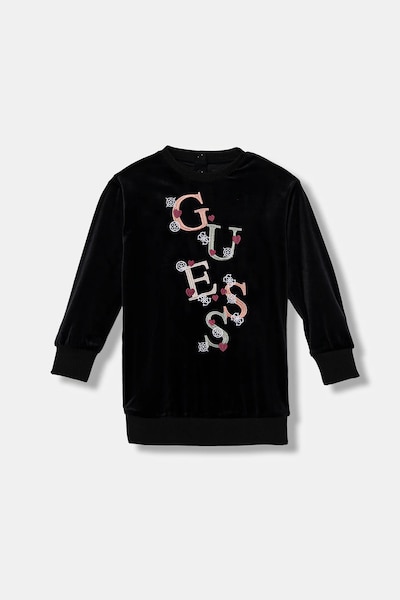 Guess gyerek ruha fekete, mini, egyenes, K5BK14 K0232
