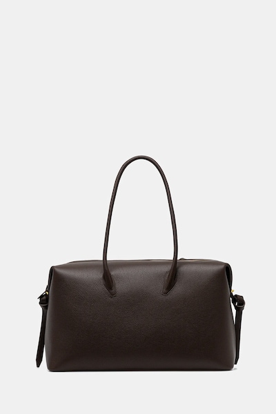 Usnjena torba Yuzefi BRIOCHE WEEKENDER 53 x 31 x 20 cm rjava barva, YUZPF25-HB-BW-L038