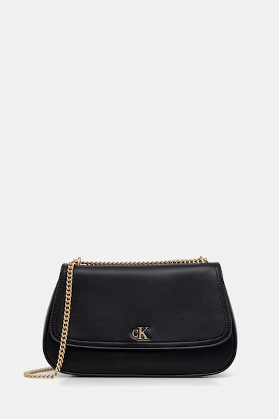 Calvin Klein crossbody torba za žene od imitacije kože crna LV04F3171G