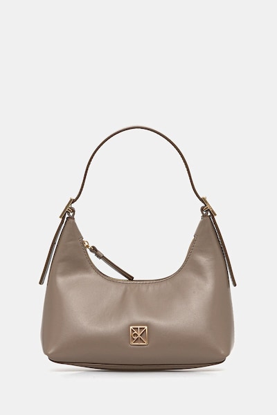 Kožna torba Calvin Klein boja: crna, LV04F3263G