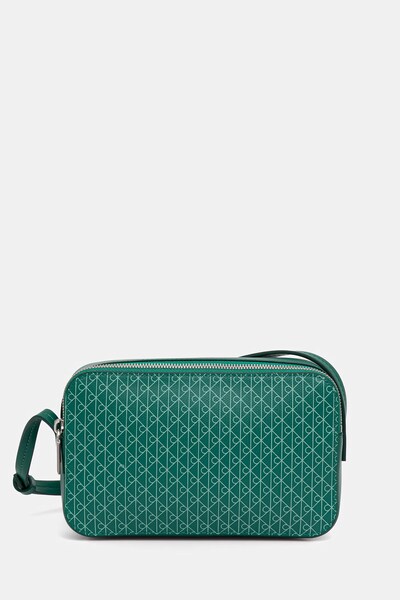 Calvin Klein crossbody torba za žene od imitacije kože zelena LV04F3268G