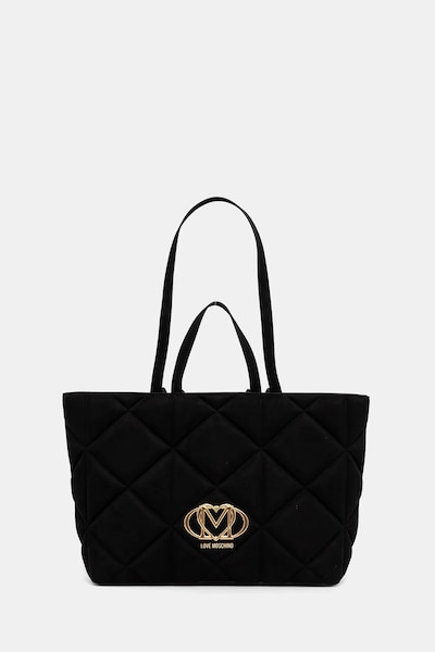 Τσάντα Love Moschino χρώμα: μαύρο, JC4397PP0NKE0000