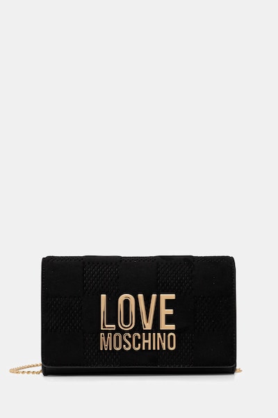 Τσάντα Love Moschino χρώμα: μαύρο, JC4127PP0NKB100A
