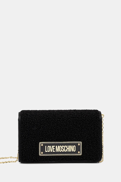 Τσάντα Love Moschino χρώμα: μαύρο, JC4379PP0NKS100A