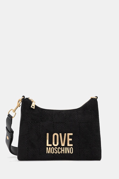 Τσάντα Love Moschino χρώμα: μαύρο, JC4125PP0NKB100A