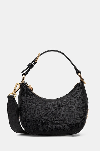 Τσάντα Love Moschino χρώμα: μαύρο, JC4019PP0NLT0000