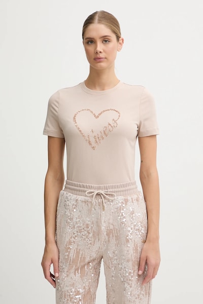 Guess t-shirt LOVE bézs, V5BI13 J1314