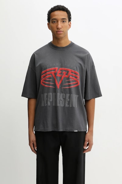 Represent tricou reversibil Reversible Living Legacy Falcon culoarea gri, cu imprimeu, MLM100679