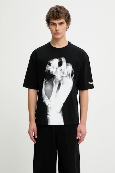 Undercover cotton t-shirt T.Shirt black color patterned UC2E4813.8