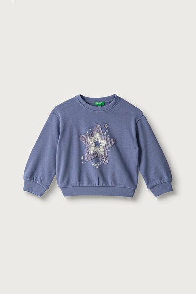 Кофта дитяча бавовняна United Colors of Benetton колір фіолетовий