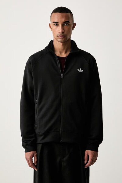 Кофта на застібці чоловіча adidas Originals Trefoil Essentials Spacer колір чорний