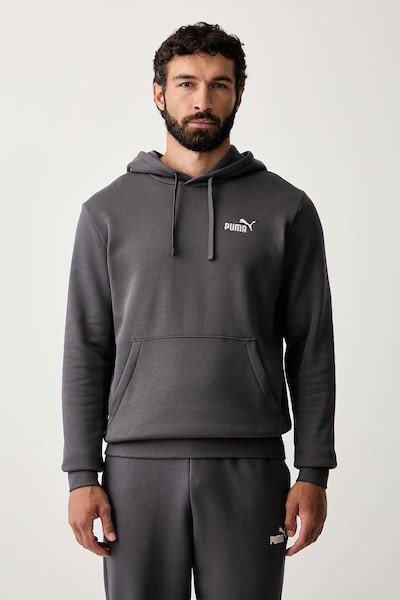 Puma μπλούζα με κουκούλα ανδρική με βαμβάκι Essentials γκρί 682575