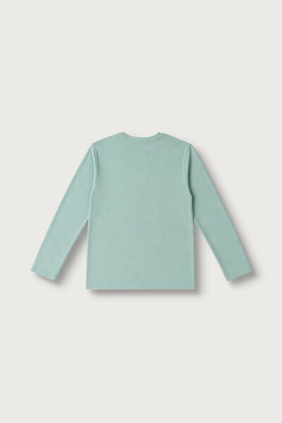 Лонгслив детский хлопковый United Colors of Benetton цвет зеленый