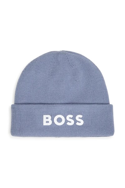 Шапка дитяча BOSS колір блакитний