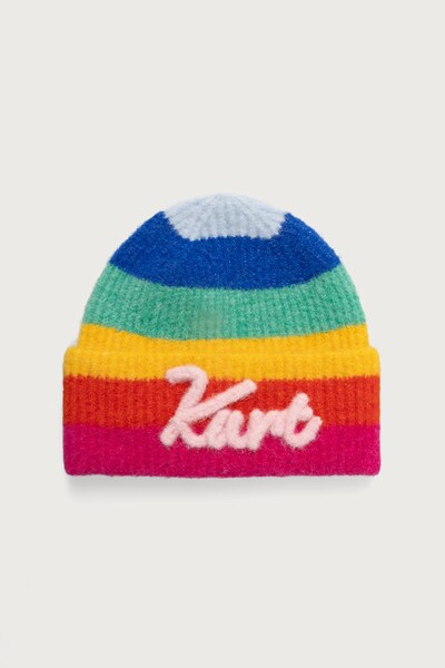 Шапка beanie жіноча Kurt Geiger London колір барвистий