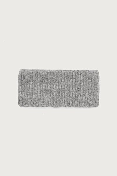 Пов'язка на голову жіноча з додаванням кашеміру Le Privé LE HEADBAND GRIS колір сірий