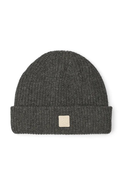Шапка дитяча вовняна Liewood Emilio Beanie колір зелений