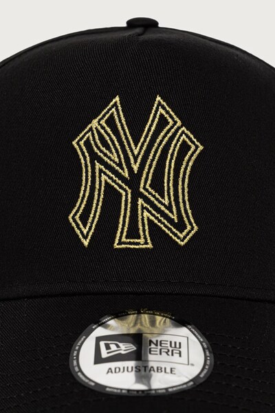 Кепка бавовняна New Era METALLIC OUTLINE E-FRAME колір чорний