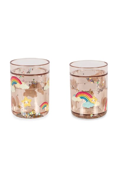 Набір чашок дитячий Konges Sløjd 2 PACK GLITTER CUPS колір рожевий