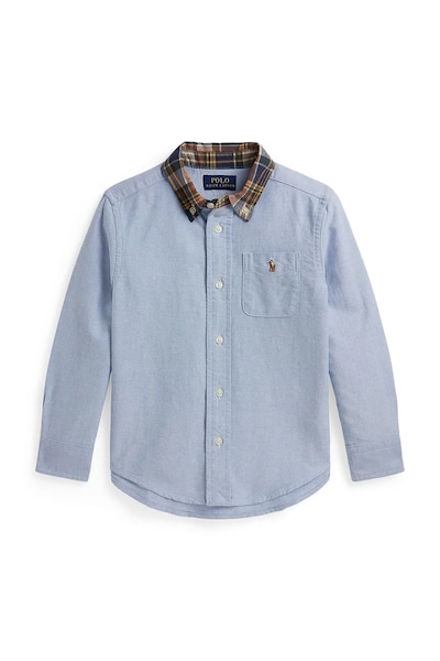 Polo Ralph Lauren риза за деца от деним синя 322B18229001