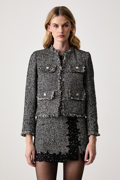 Піджак жіночий з додаванням вовни Guess JENNY колір чорний
