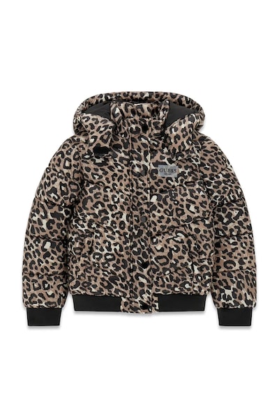 Guess капитонирано яке за деца кафяво J6YL01 W2607