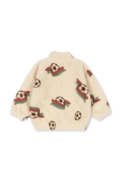 Куртка детская флисовая Konges Sløjd JODY TEDDY HALF ZIP GRS цвет бежевый