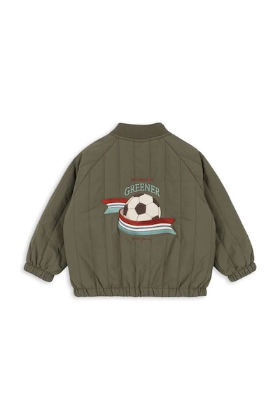 Konges Sløjd куртка-бомбер дитяча JUNO BOMBER JACKET зелена KS105725