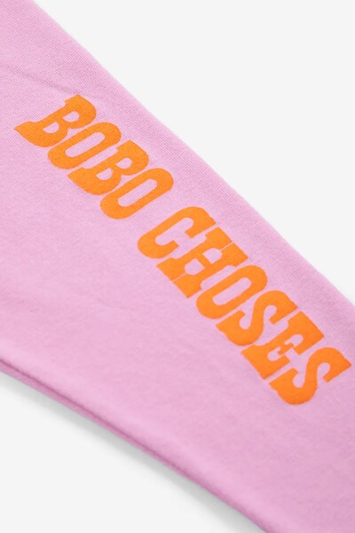 Леггинсы детские хлопковые с эластаном Bobo Choses цвет розовый