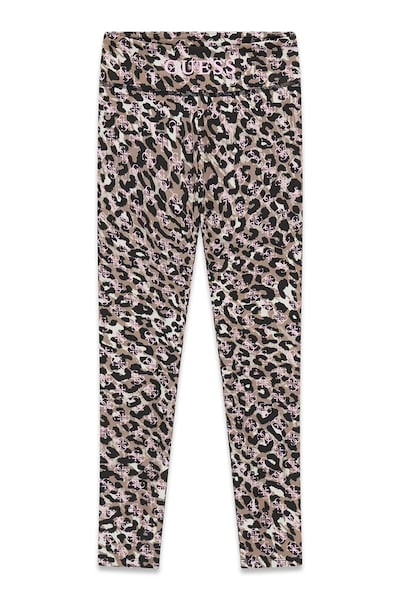 Guess leggings gyerek bézs normál derék J6YB10 K3931