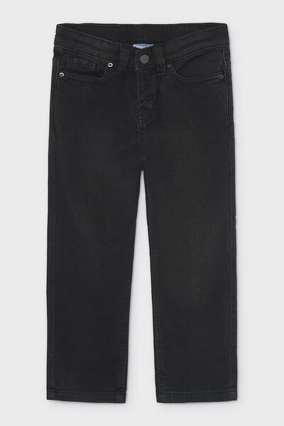 Джинси wide leg дитячі Mayoral denim wide fit колір чорний
