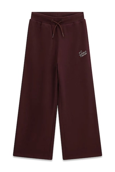 Guess széles szárú gyerek pamut nadrág burgundia magas derék J6YB15 K3935