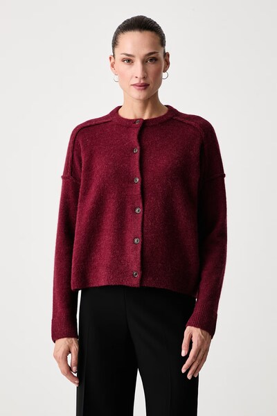 Кардиган жіночий з додаванням вовни Scotch & Soda колір бордовий