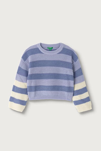 Светр дитячий United Colors of Benetton колір фіолетовий