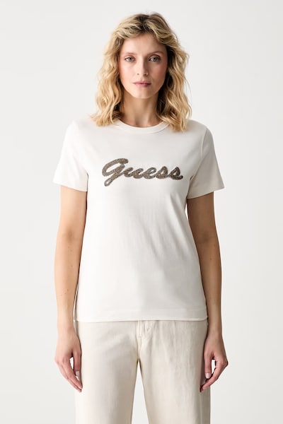 Guess női pamut póló bézs W6YI29 K4348