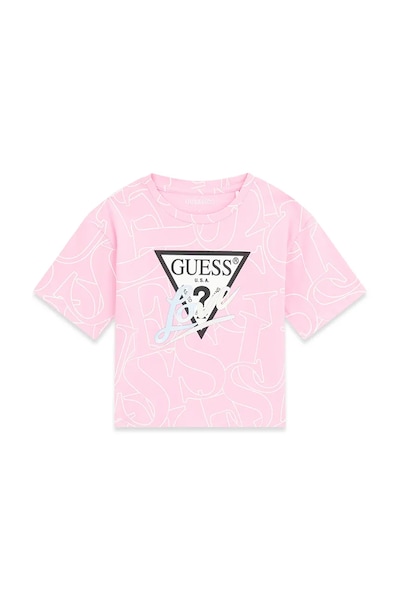 Guess gyerek póló pamut elasztánnal rózsaszín J6YI05 K3696