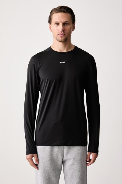 Лонгслів чоловічий BOSS Green TS_Active LS колір чорний