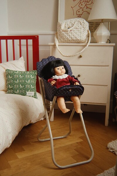 Крісло для ляльок дитяче Konges Sløjd DOLL HIGH CHAIR колір темно-синій