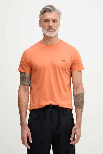 Lacoste tricou bumbac bărbătesc portocaliu TH6709