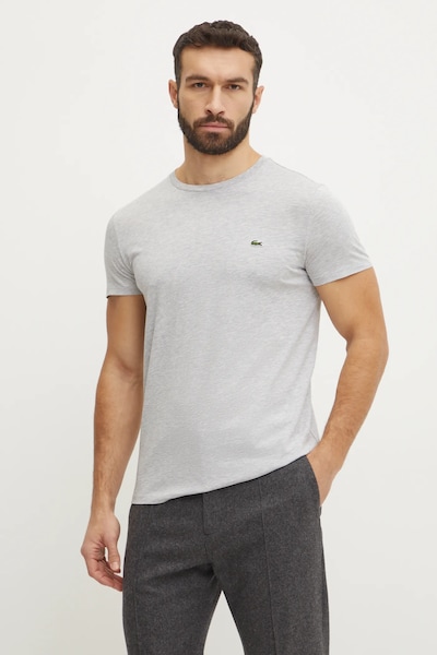 Lacoste tricou din bumbac bărbătesc gri TH6709